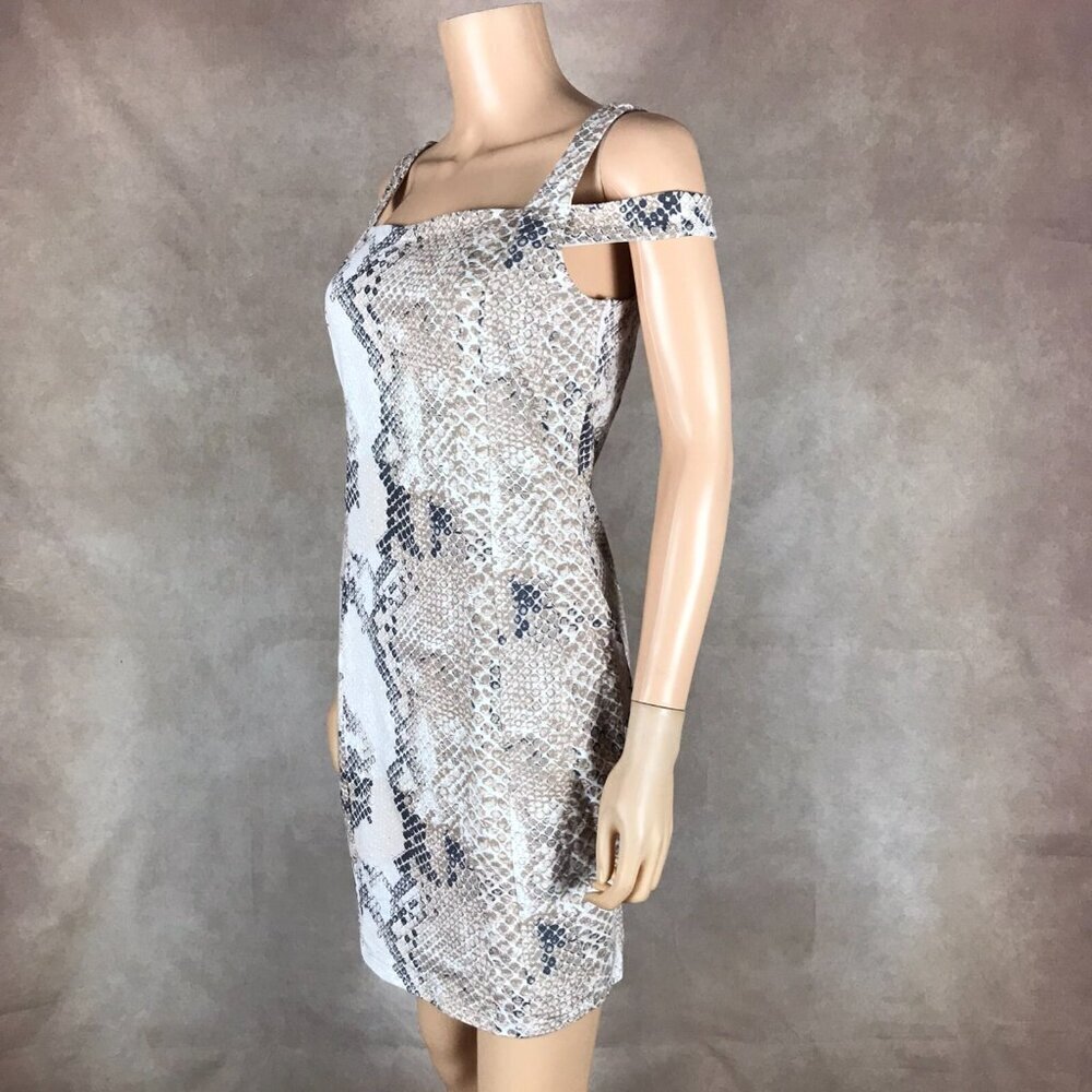Guess Snakeskin Bodycon Dress Size Large - Picture 5 of 10